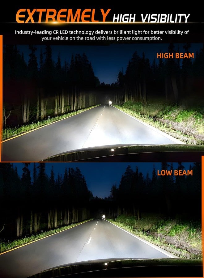 MGLLIGHT DOT Approved 7 round led headlights Hi/Low Sealed Heam Compatible with Wrangler TJ JK Do-dge F-ord Che-vy, H6024 6016 6015 6014 Replacement (2PCS) - Image 5