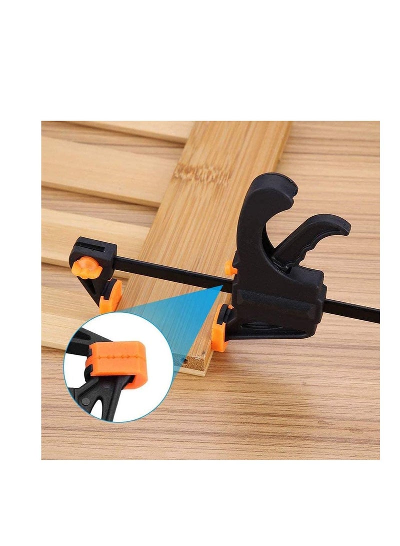 Y&D Quick Grip Clamps, Woodwork Ratchet Bar Clamp F Wood Clamps Set One Handed for Fast and Easy Clamping Applications distance 2 Pack 6 inch  - Image 4