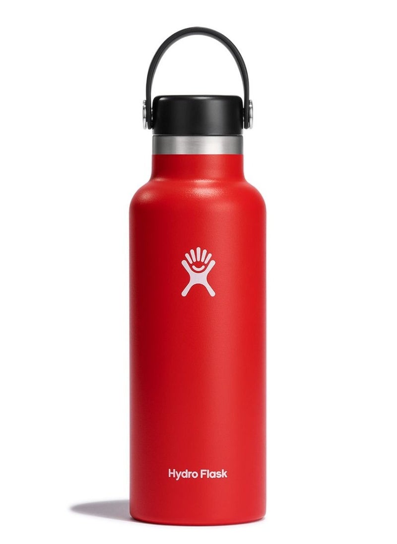 Hydro Flask Haydro Flsk 1200ml Water Bottle Stainless Steel Double Wall Insulated Thermos Bottle, 2 lids included, Hot Cold Water Flask Sports Bottle, 40oz RED  - Image 1