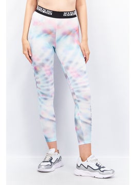 Women 3/4 Tie Dye Leggings, Pink