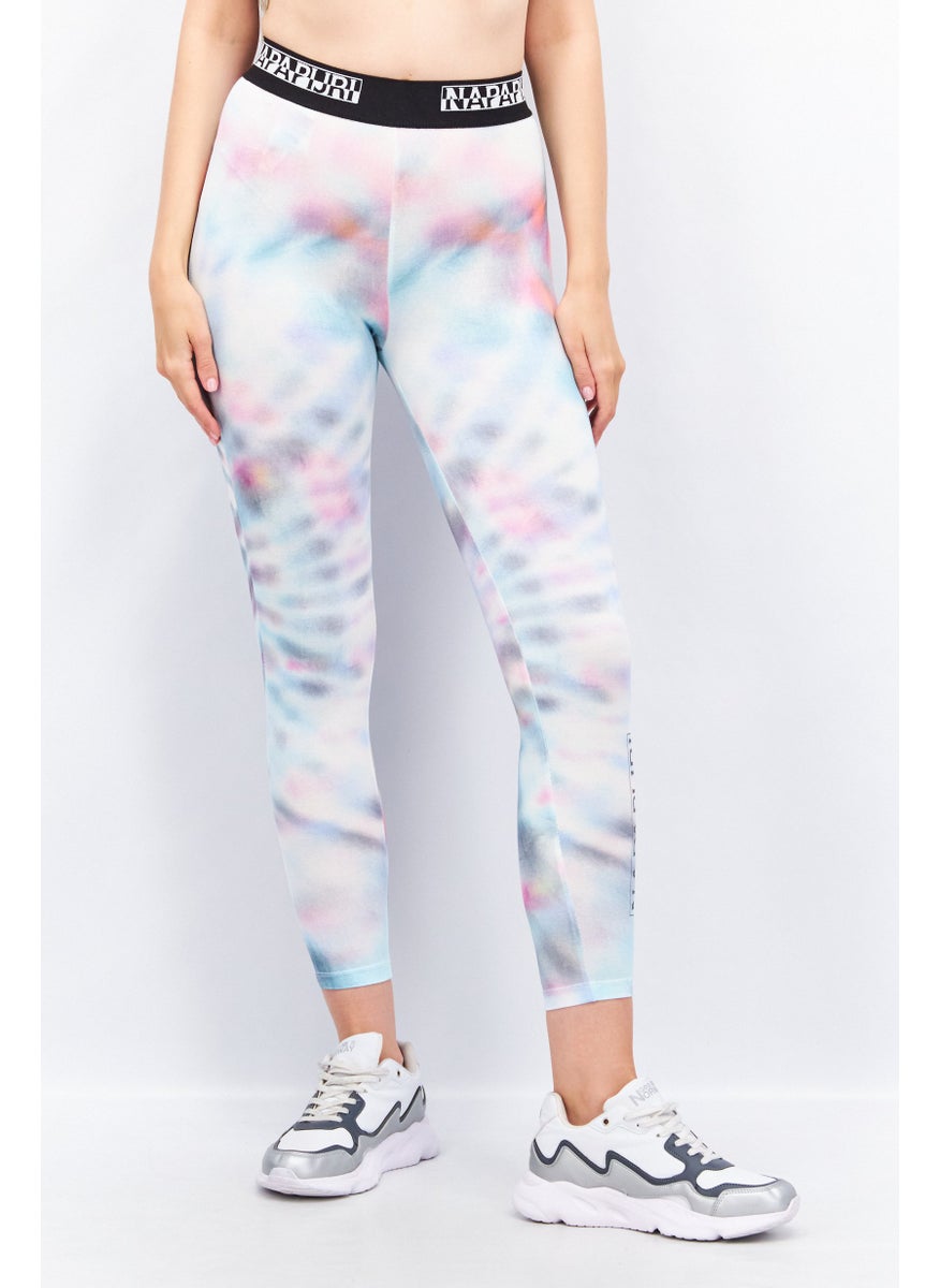 Napapijri - Women 3/4 Tie Dye Leggings, Pink - Image 1
