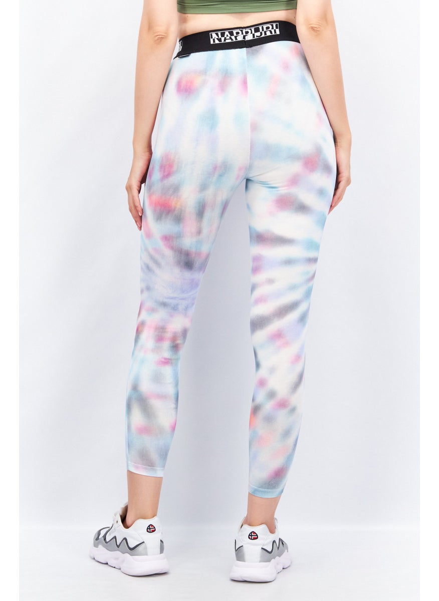 Napapijri - Women 3/4 Tie Dye Leggings, Pink - Image 1