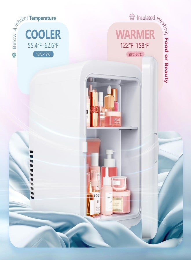 EUHOMY Mini Fridge, Compact 4 Liter/6 Can Refrigerator, AC/DC Portable Cooler and Warmer for Skin Care, Food and Beverage, Mini Fridge for Bedroom, Office, Car and - Image 3