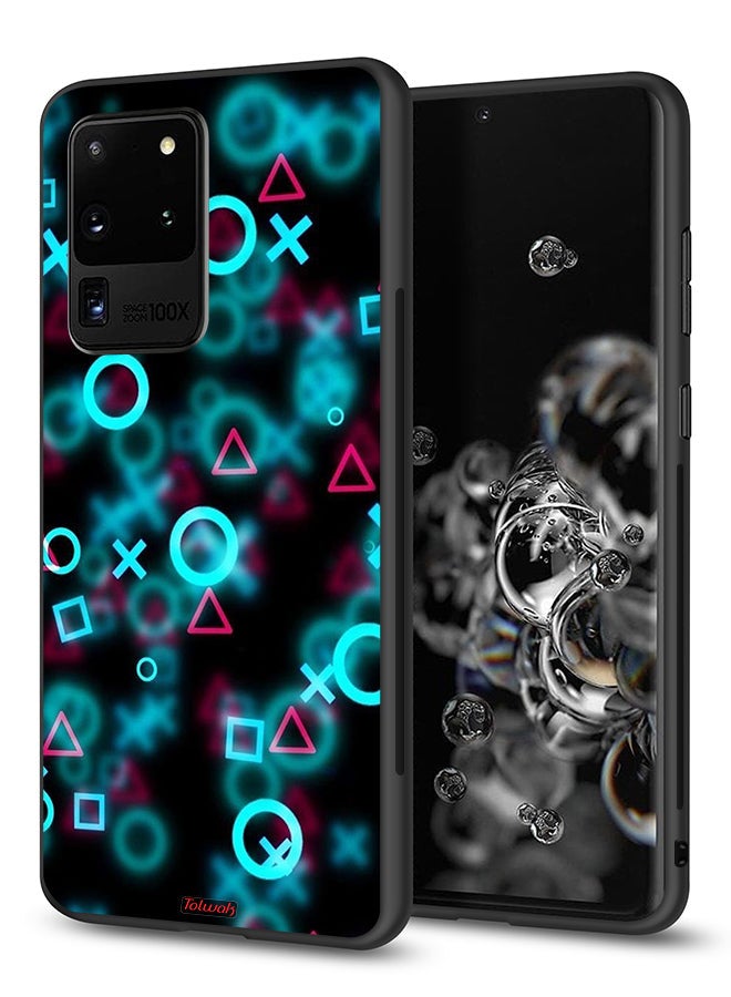 Tolwak Samsung Galaxy S20 Ultra Protective Case Cover Squid Game Icons Small - Image 1