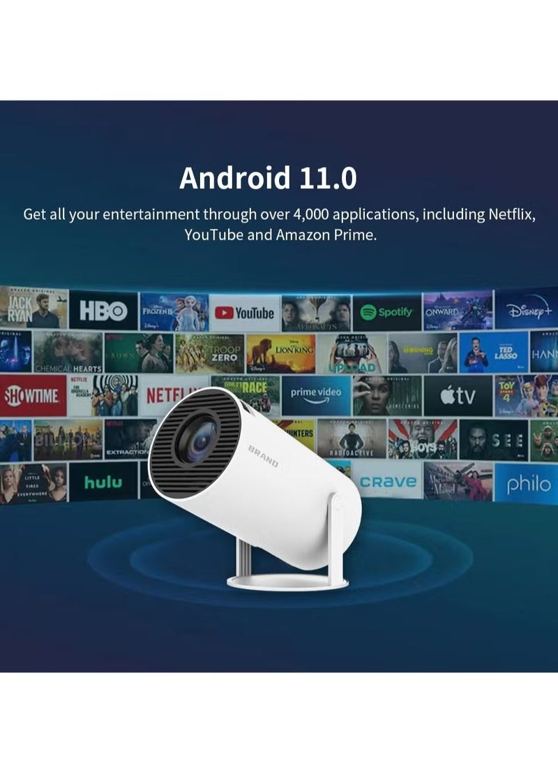 Portable Projector Pocket 5G WIFI Android11.0 Support 130 Inches Home Theater Full HD 1080P for Indoor Outdoor Home Birthday Gift Compatible with TV Stick/HDMI/USB/PS5/iOS/PS4  - Image 2