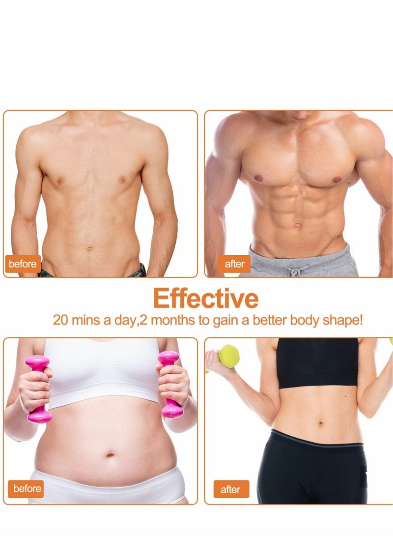 Excefore - Muscle Toner, Abdominal Toning Belt Fit for Body Arm - Abs Trainer Muscle Toner - EMS Muscle Stimulator - Electrical Muscle Stimulation Abs Stimulator at Home Office Gymnasium, 10 pcs Free Gel Pads - Image 1
