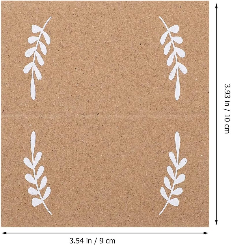 50pcs Foldable Table Place Cards Blank Tent Style Name Cards Paper Seating Signs for Weddings Banquets and Party Table Setting - Image 2