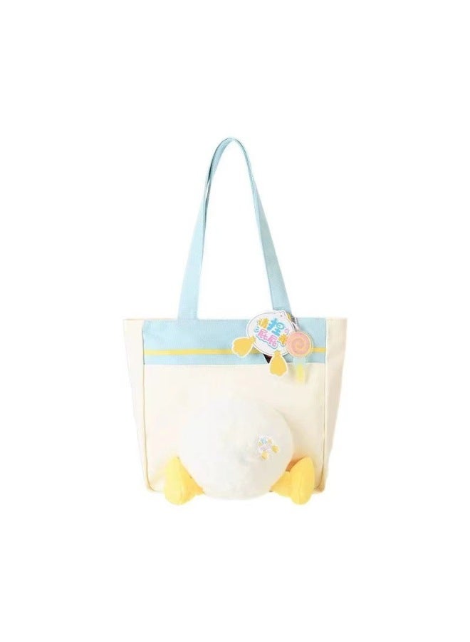 Disney Genuine Strawberry Bear Qiqi Winnie Bear Donald Duck Cartoon Animation Large Capacity Shoulder Bag Spring And Summer Bag-Specifications:Genuine Authorization + Anti-counterfeiting Label-Color:Disney Donald Duck Awesome "duck" Shoulder Bag  - Image 1