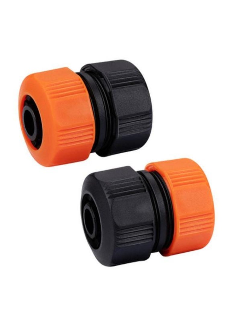 Black+Decker Plastic Garden Hose Mender Black and Orange 1.9cm 871125223589 - Image 2