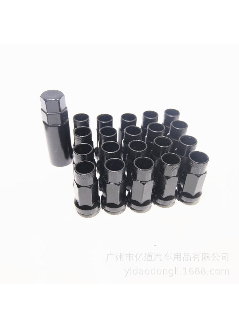 Invincible Car light tire Nut Car wheel hub screw Nut Nut 20+1/set Car Lug Nut Black 