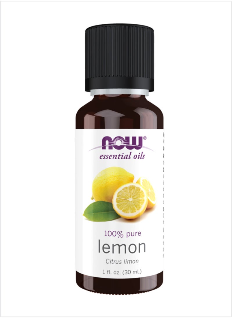 now - NOW Lemon Essential Oil - 100% Pure Refreshing Citrus, 30ml - Image 1