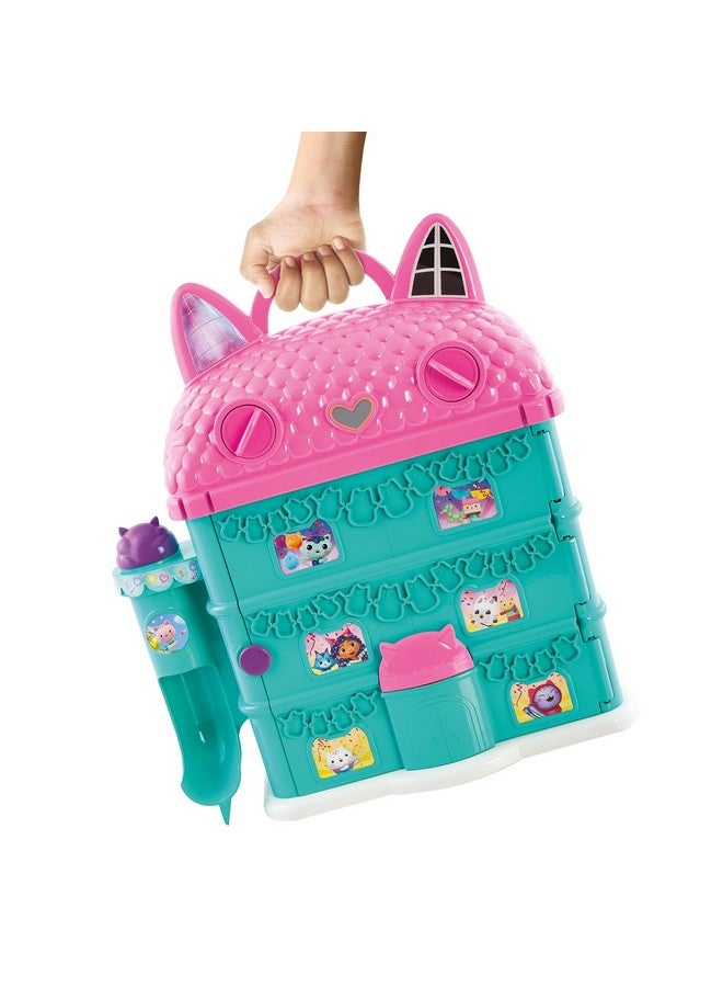 كانال تويز بيت العجين من Gabby'S Dollhouse ™! استمتع بوقت رائع مع القطط في تشكيل وتشكيل وتشكيل العجين الملون والديكورات بيت العجين من Gabby'S! سهل التخزين والحمل! مناسب للأعمار من 4 سنوات فما فوق - Image 3