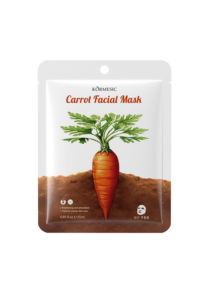 Kormesic قناع الجزر 5 قطع 25 مل - مغذي ومشرق - Image 1