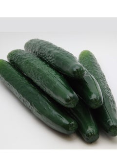 Y&D 2Pcs Soft PU Artificial Cucumber Fake Vegetables Decorative Vegetable Model Cabinet Food Display Lifelike Shopping Mall Home Decor DIY Accessories Shooting Photography Props  - Image 4
