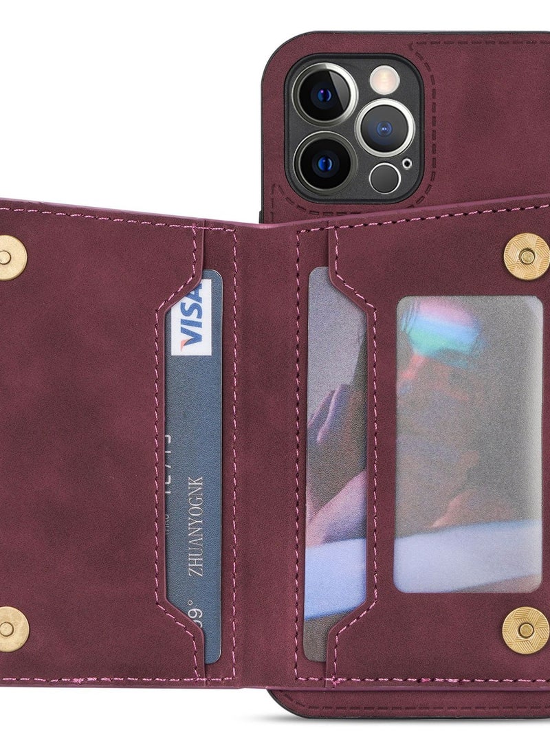 Loquat Suitable For IPhone Line Stitching Protective Cover Leather Case - Image 2