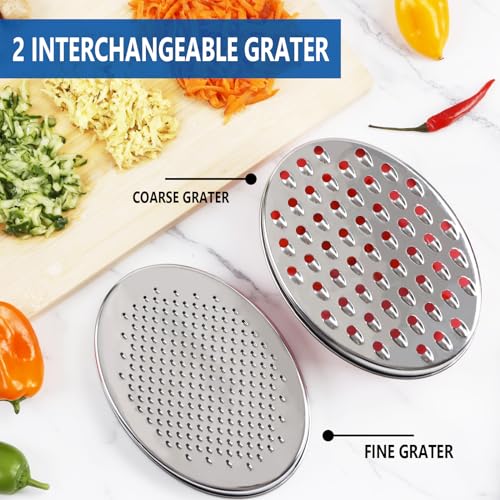 KEISSCO Cheese Grater Citrus Lemon Zester with Food Storage Container & Lid - Perfect For Hard Parmesan Or Soft Cheddar Cheeses, Ginger, Vegetables, Butter, Chocolate & Nutmeg (Green) - Image 2