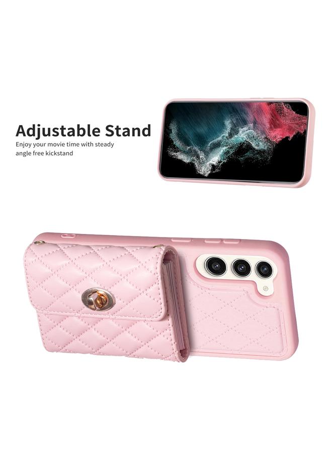 اس-توب جراب لهاتف Samsung Galaxy S23+ 5G بمشبك معدني أفقي ومحفظة جلدية على شكل معين - Image 5