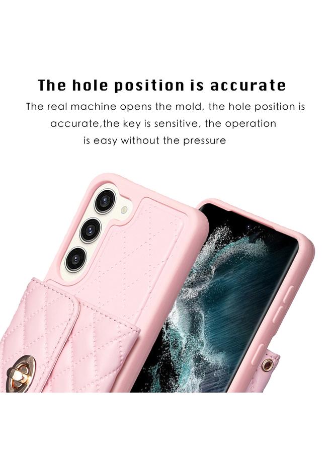 اس-توب جراب لهاتف Samsung Galaxy S23+ 5G بمشبك معدني أفقي ومحفظة جلدية على شكل معين - Image 3