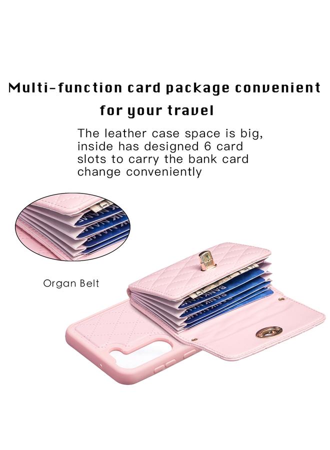 اس-توب جراب لهاتف Samsung Galaxy S23+ 5G بمشبك معدني أفقي ومحفظة جلدية على شكل معين - Image 4