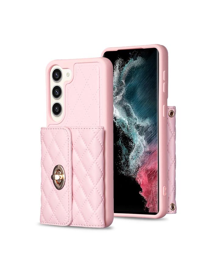 اس-توب جراب لهاتف Samsung Galaxy S23+ 5G بمشبك معدني أفقي ومحفظة جلدية على شكل معين - Image 1