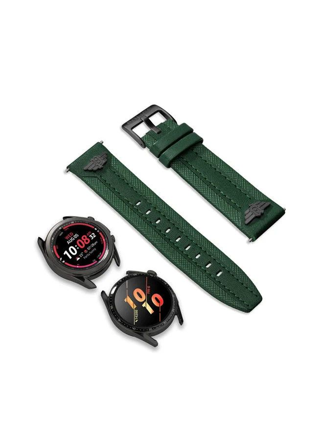 POLICE Wings Green Leather Watch Straps