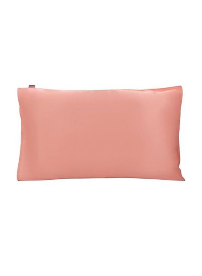 Bare Face Mulberry Silk Pillowcase | Regular Size Pink | Soft & Luxurious Silk Pillow Cover for Hair & Skin Care - Image 1