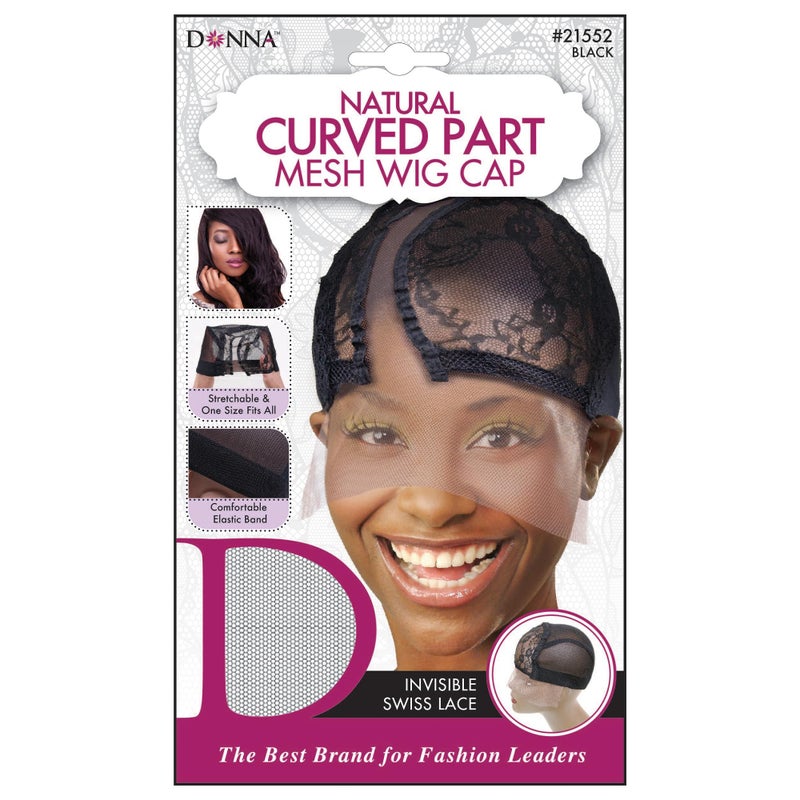 DONNA Natural Curved Part U Part Wig Cap - Mesh Wig Cap for Women, Essential Hair Accessories and Hair Bonnet for Sleeping, 1PC - Image 1