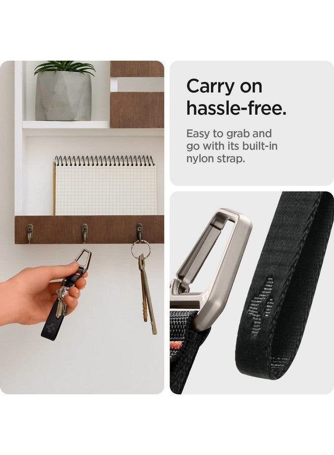 Spigen Carabiner Lanyard Keychain Strap [Light & Compact] For Keys ID Badge Wallet Holder and Everyday Carry Items, Wrist Keychain Ring Carabiner - Black - Image 5