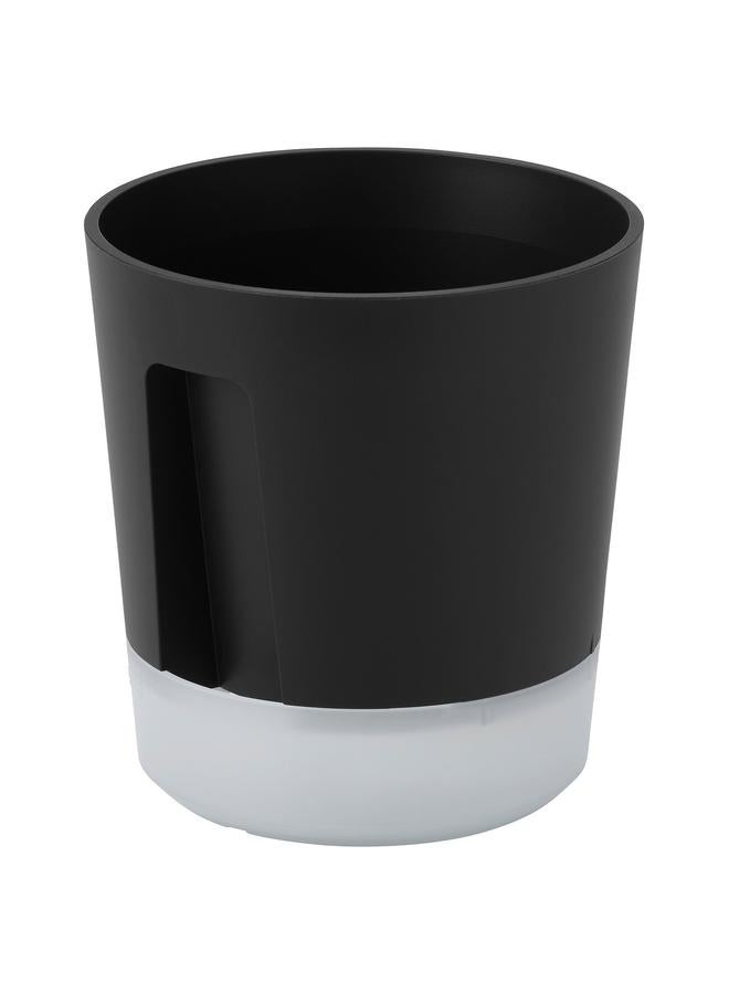 Zaboon Self-Watering Plant Pot, In/Outdoor Transparent/Anthracite, 9 Cm - Image 1