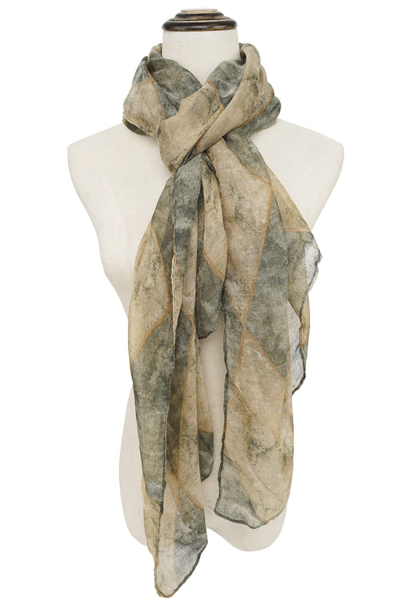 YOUR SMILE Ladies/Women's Lightweight Floral Print/Solid Color mixture Shawl Scarf For Spring Summer season (114) - Image 3