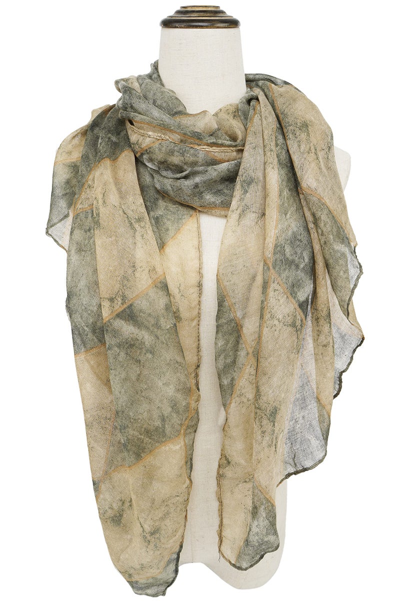 YOUR SMILE Ladies/Women's Lightweight Floral Print/Solid Color mixture Shawl Scarf For Spring Summer season (114) - Image 2