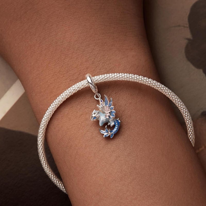 Excefore 925 Sterling Silver Dragon Charms, Fantasy Dinosaur Shape, Vintage Dragon Head, Diy Charm, Beads Bracelets, For Women Bracelets, Necklaces, Dragonfly Charms Jewelry Gift For Women - Image 5