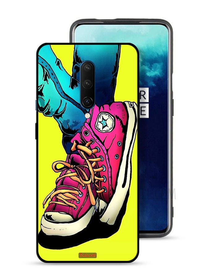 Tolwak OnePlus 7T Pro 4G Protective Case Cover Canva Shoes Art  - Image 1