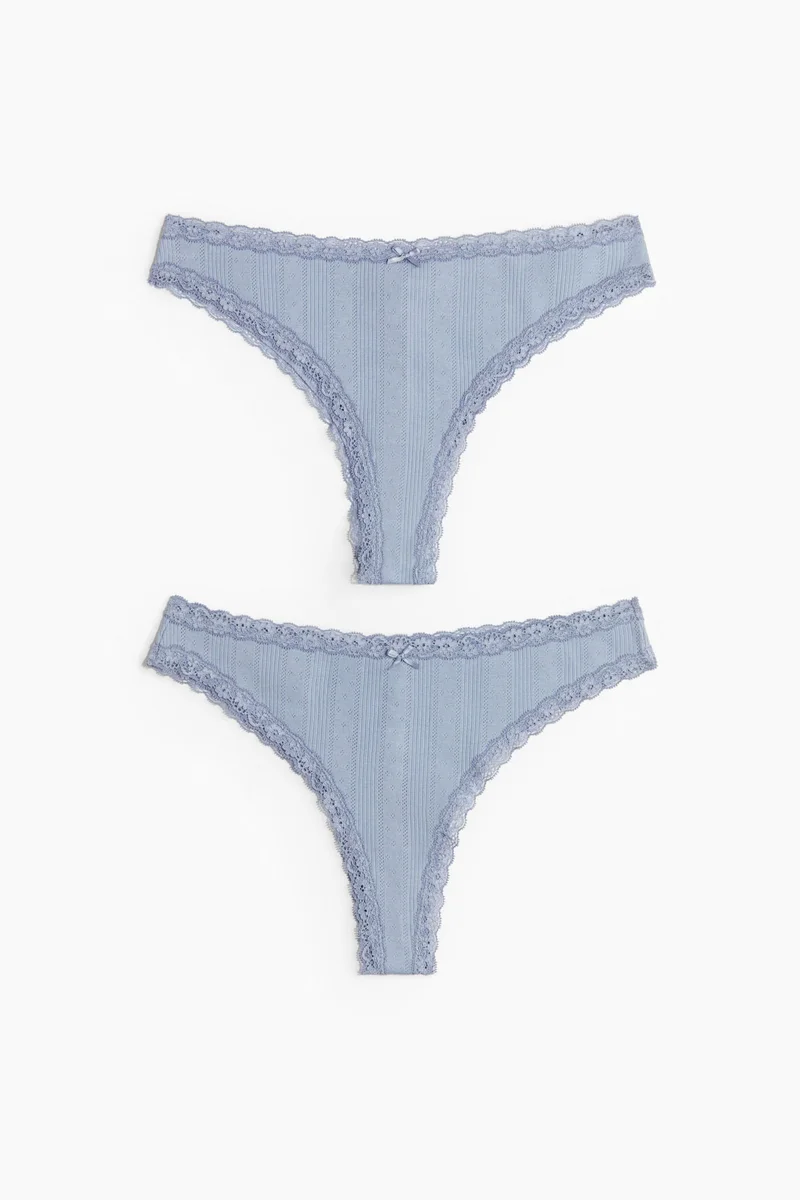 H&M 2-pack cotton Brazilian briefs