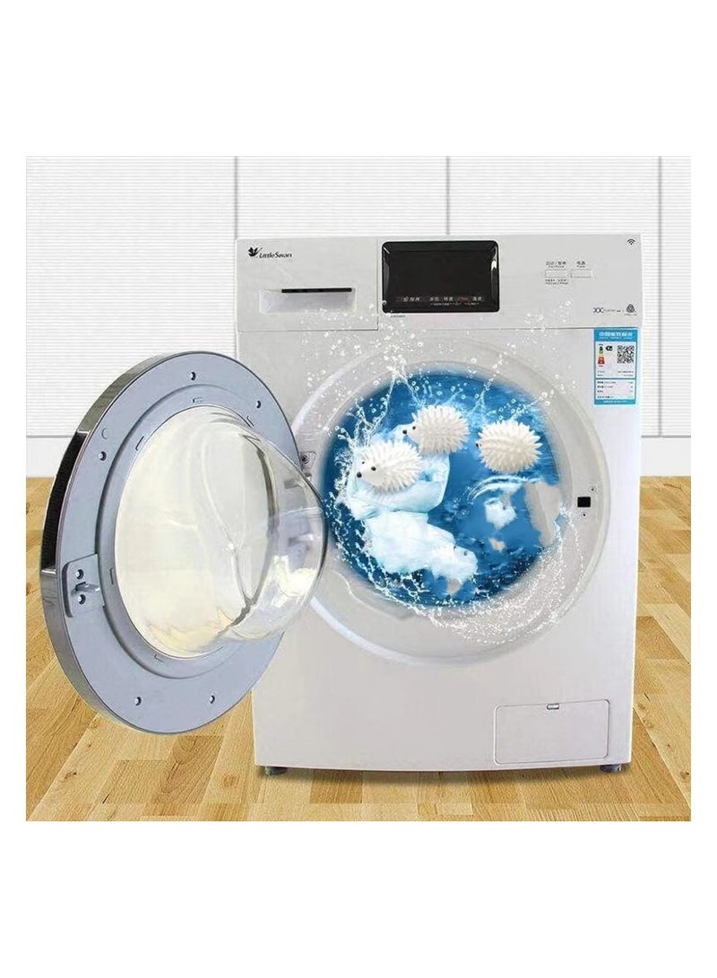 3 قطعة كرات مجفف القنفذ قابلة لإعادة الاستخدام كرة النيص لآلة التجفيف مكافحة ساكنة كرات غسيل الملابس الناعمة - Image 4