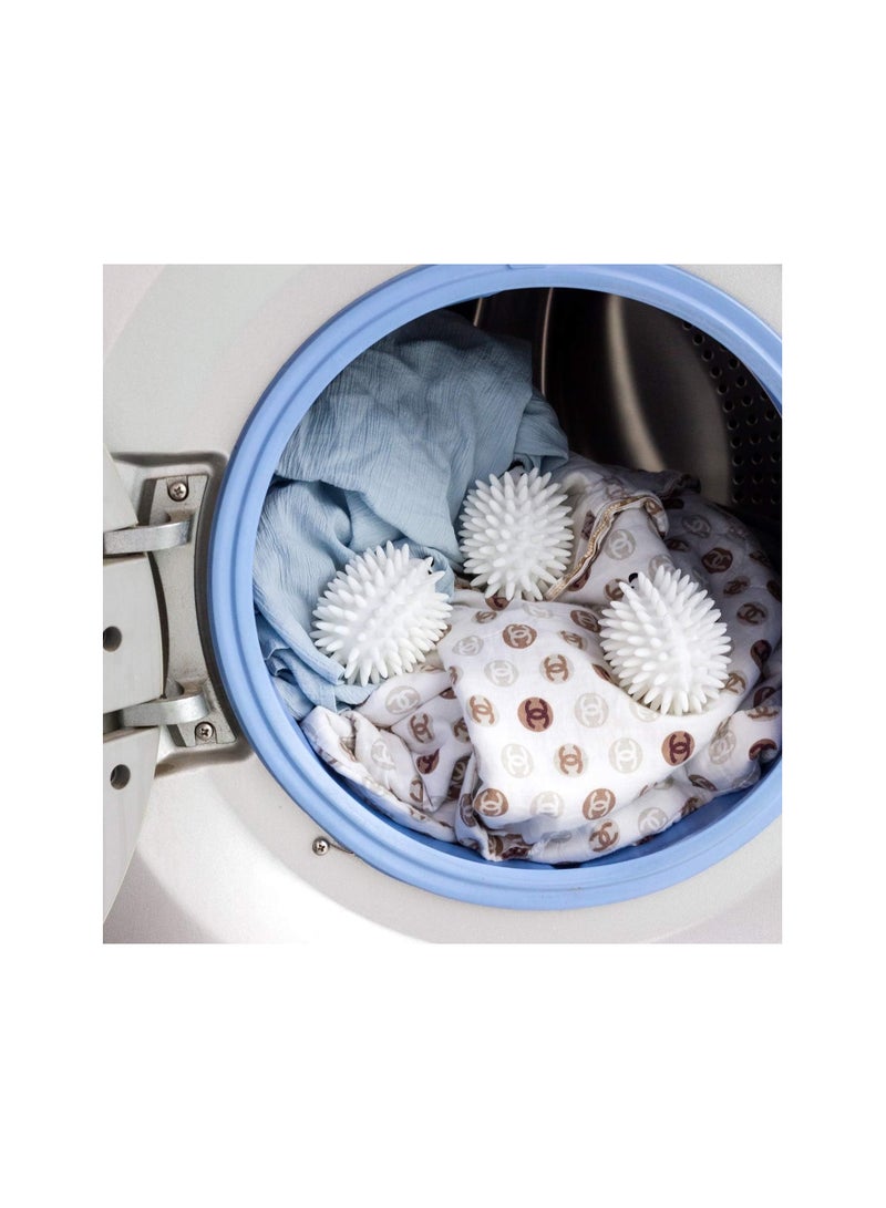 3 قطعة كرات مجفف القنفذ قابلة لإعادة الاستخدام كرة النيص لآلة التجفيف مكافحة ساكنة كرات غسيل الملابس الناعمة - Image 3