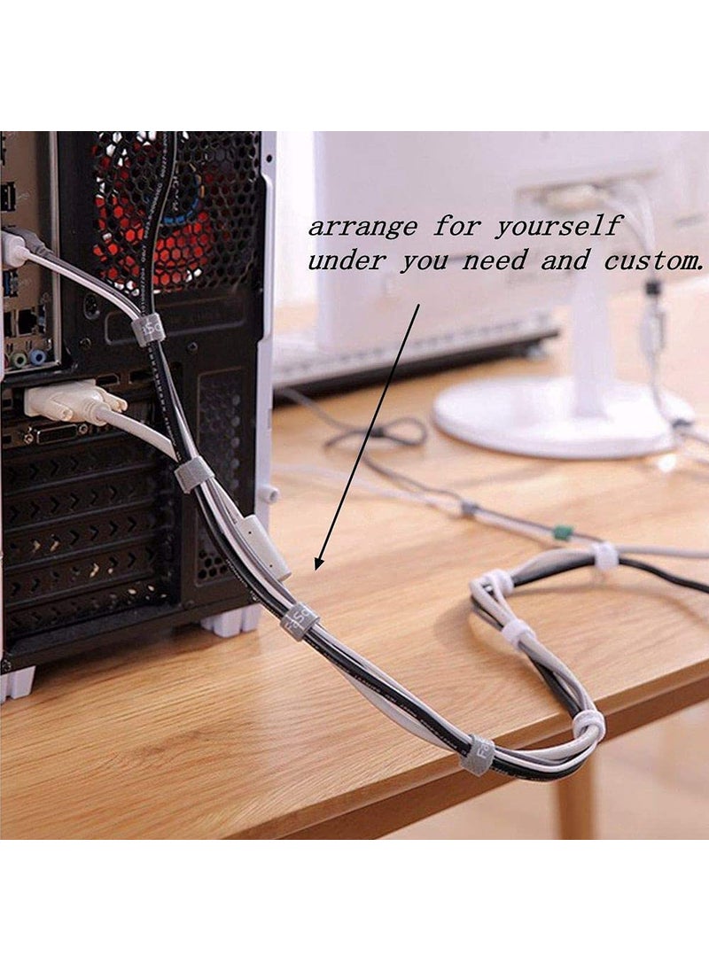 DIY Crafts DIY DIYC10396 Crafts 16mm Hook Loop Cable Tie Fasten One Wrap Cord Tape Double Side Nylon Power Cord Management Wire Organizer Straps Reusable Self Gripping Dno2 30 Feet Black Strap  - Image 5