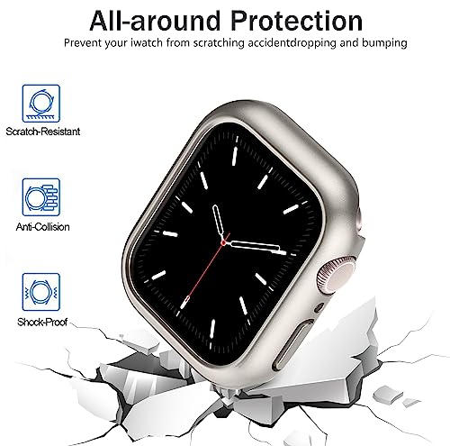 Pocoukate Screen Protector Compatible with 41mm Apple Watch Series 7, 8, 9 - 12 Pack Tempered Glass, Full Scratch-Resistant Protective Cover Bumper - Image 4