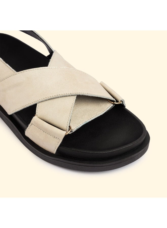 BOU AYLA CROSS SLIDES - Ayla Pearl - Image 2