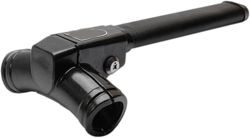 Heavy Duty Black T Shaped Anti Theft Car Steering Wheel Lock with Rocket Cylinder Core - Image 1
