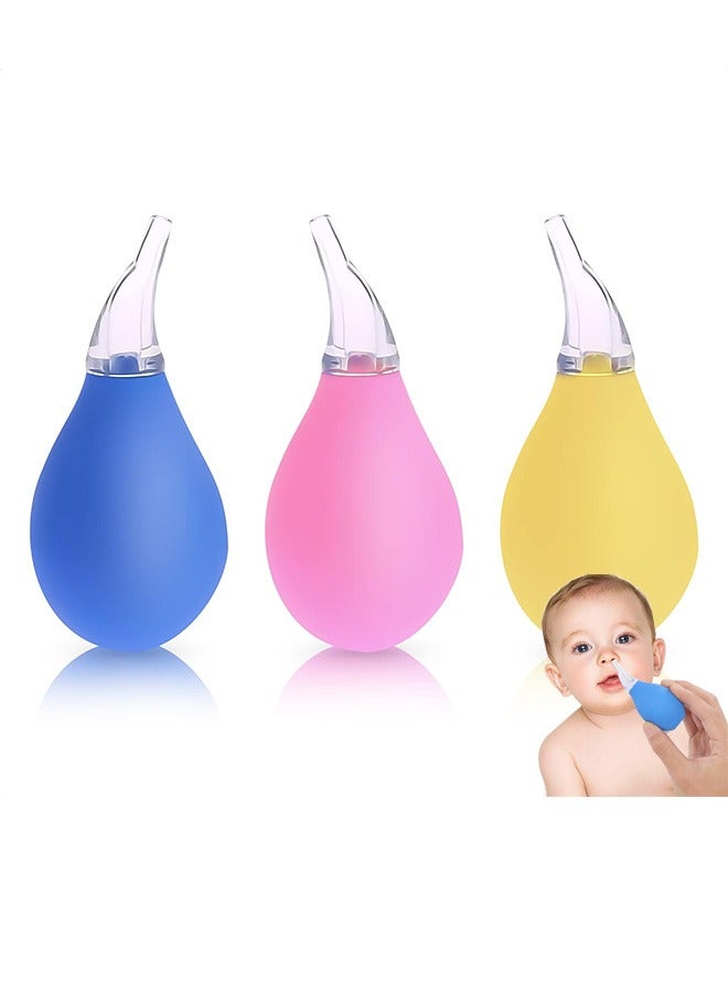 3Pcs Nasal Aspirator for Baby Nose Sucker, Newborn Baby Ear Cleaner, Toddler Nasal Aspirator, Baby Medicine Dispenser, Nose Wash Infant Congestion Relief Baby Nose Aspirator for Babies - Image 1