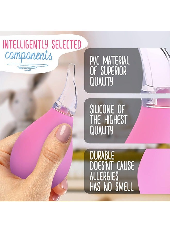 3Pcs Nasal Aspirator for Baby Nose Sucker, Newborn Baby Ear Cleaner, Toddler Nasal Aspirator, Baby Medicine Dispenser, Nose Wash Infant Congestion Relief Baby Nose Aspirator for Babies - Image 3