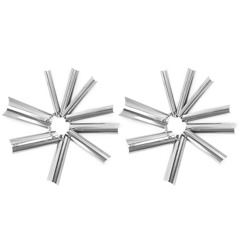 18Pcs French Manicure 9 Sizes Single Tips Deep C Shape Cutter Tool Nail Edge Trimmer - Image 3