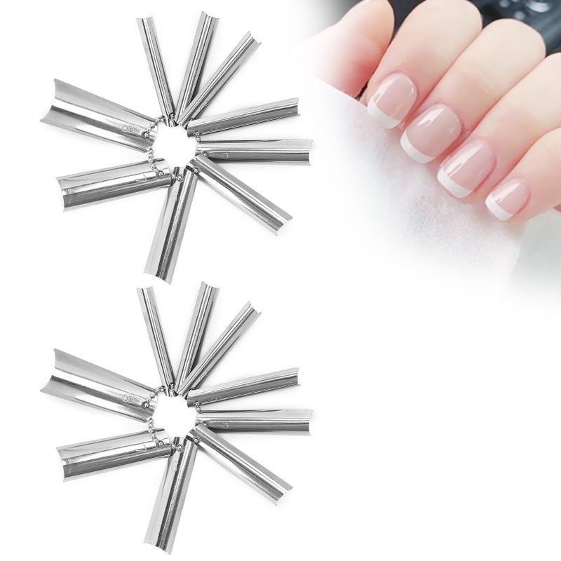 18Pcs French Manicure 9 Sizes Single Tips Deep C Shape Cutter Tool Nail Edge Trimmer - Image 5