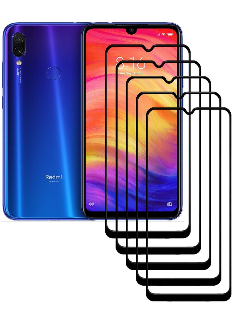 ACLIX 5 Pieces Antistatic ESD Dustproof Premium Quality High Definition Tempered Glass Screen Protector Designed For Xiaomi Redmi Note 7 - Image 1