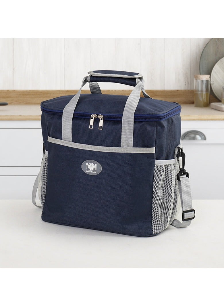 Jorunb Lunch Box Bag, Insulated Lunch Bag, Waterproof Lunch bags for Women, Man, Office, Work, School, Beach, Picnic, Fishing, Hiking, Travel, Thermal Leak-proof Cooler Tote Bag (Grey) - Image 4