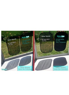 KINDER FLUFF kinder Fluff Car Window Shade (4Pack)-The Only Certified Car Window Sun Shade for Baby Proven to Block 99.95% UVR - Mom's Choice Gold Award - Car Seat Sun Protection - Standard  - Image 5