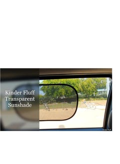 KINDER FLUFF kinder Fluff Car Window Shade (4Pack)-The Only Certified Car Window Sun Shade for Baby Proven to Block 99.95% UVR - Mom's Choice Gold Award - Car Seat Sun Protection - Standard  - Image 4