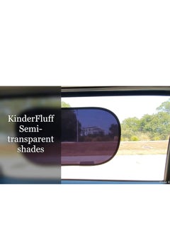 KINDER FLUFF kinder Fluff Car Window Shade (4Pack)-The Only Certified Car Window Sun Shade for Baby Proven to Block 99.95% UVR - Mom's Choice Gold Award - Car Seat Sun Protection - Standard  - Image 3