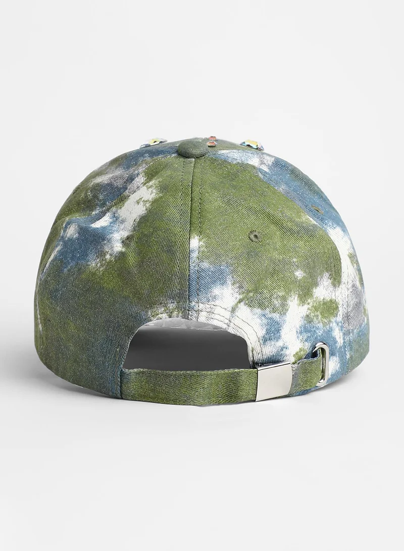 Haute Sauce Crystal Ombre Basketball Cap - Lapis Blue & Jungle Green